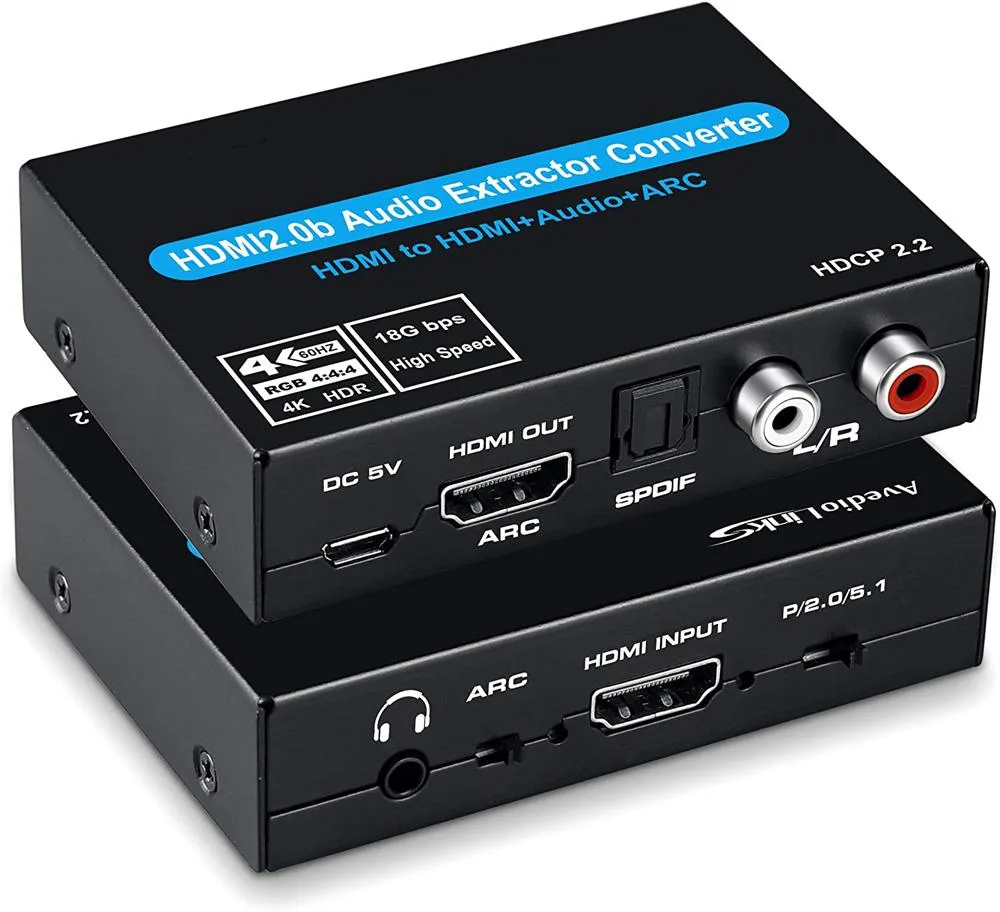 LUOM LUOM OZV8-2 HDMI Audio Extractor 4K@60Hz ARC — product photo