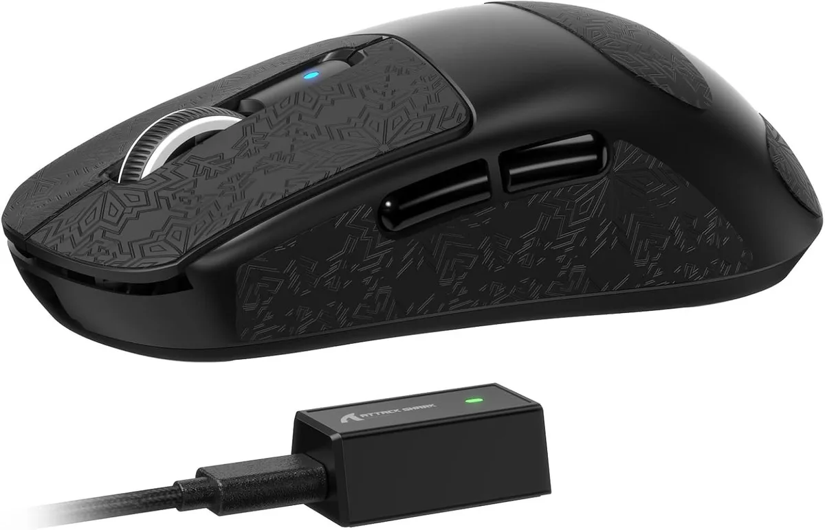 BFKK BFKK Wireless Gaming Mouse PAW 3950Max 42000 DPI 8KHz 38g Black &amp; Sticker — product photo