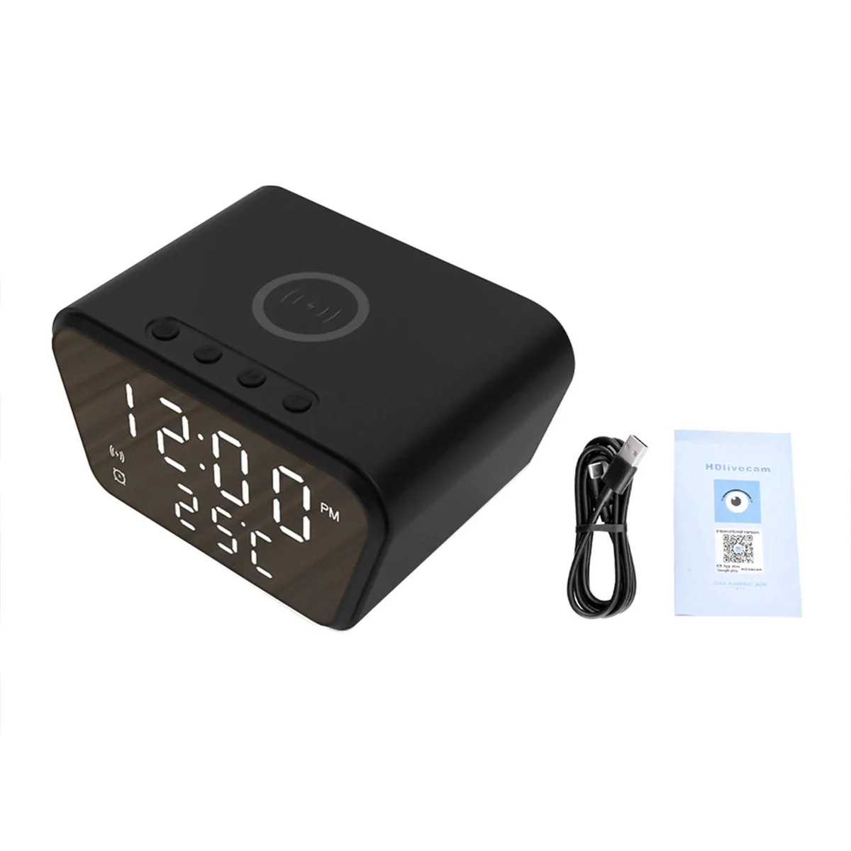 NShi NShi 1080p WiFi Clock Camera 128GB — product photo