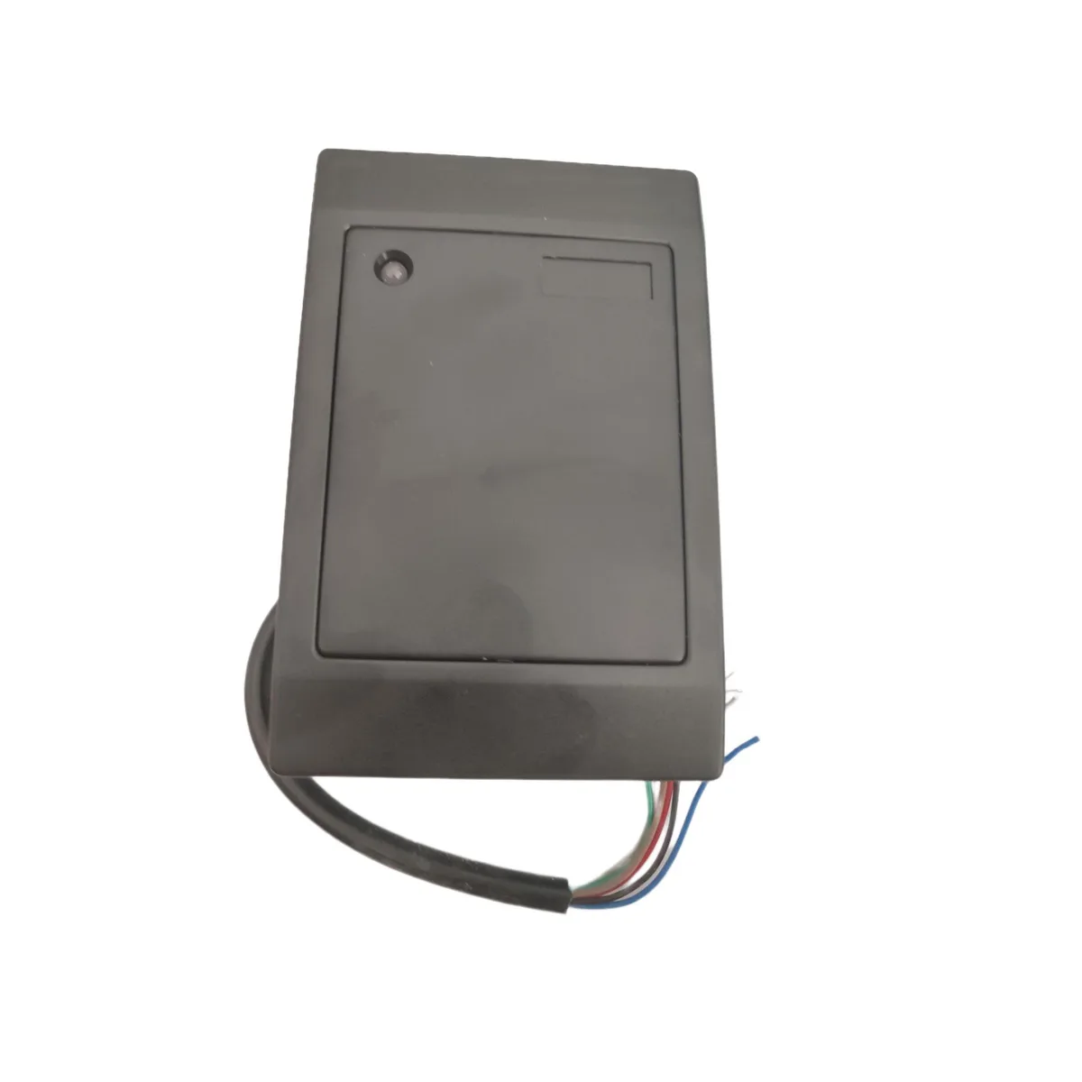 Small black plastic RFID card reader with waterproof resin coating