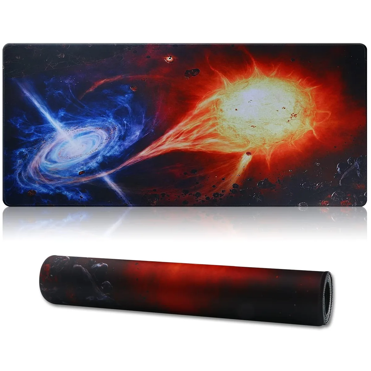 KEHIPI KEHIPI Large Gaming Mouse Pad 35.4x15.7In Stitched Edges Shuangzi06 — product photo