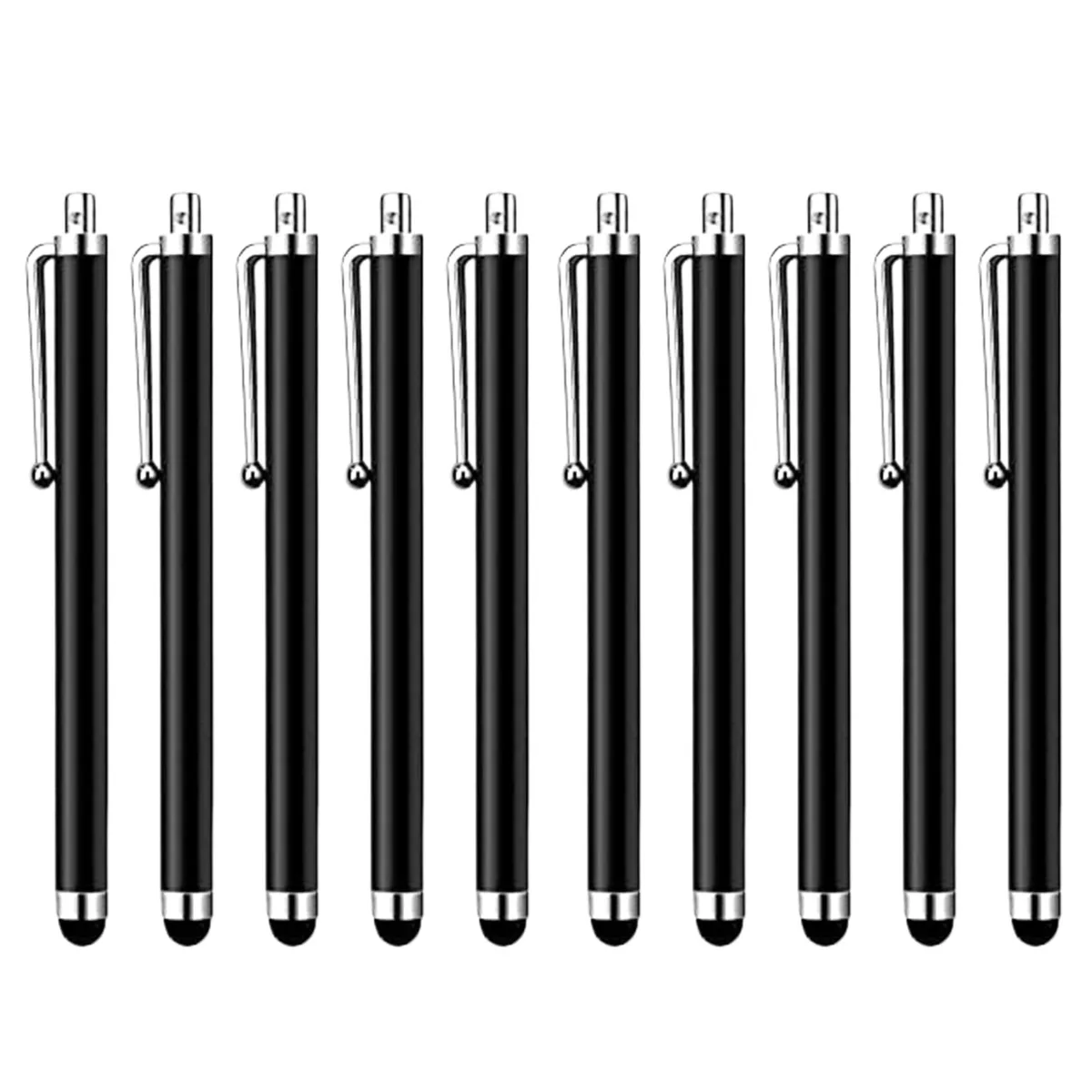  HESSION 10 Pack Stylus Pen Black 4.45 in — product photo