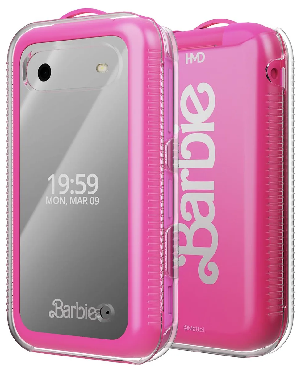 Nakedcellphone Nakedcellphone Clear Hard Shell Case for HMD Barbie Phone USA Version TA-1420 — product photo