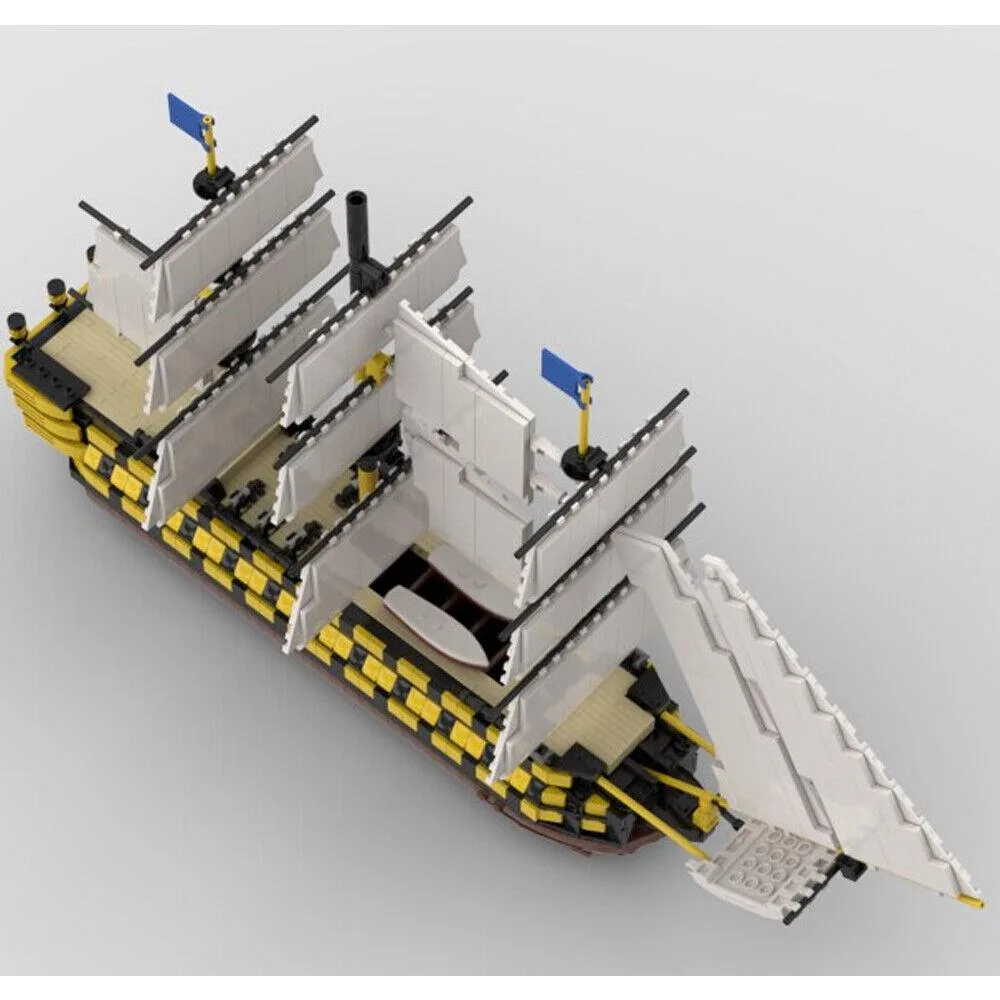 ZITIANYOUBUILD ZITIANYOUBUILD MOC-52315 The Oldest Ship 1:200 Scale 1905 Parts Educational Building Set — product photo