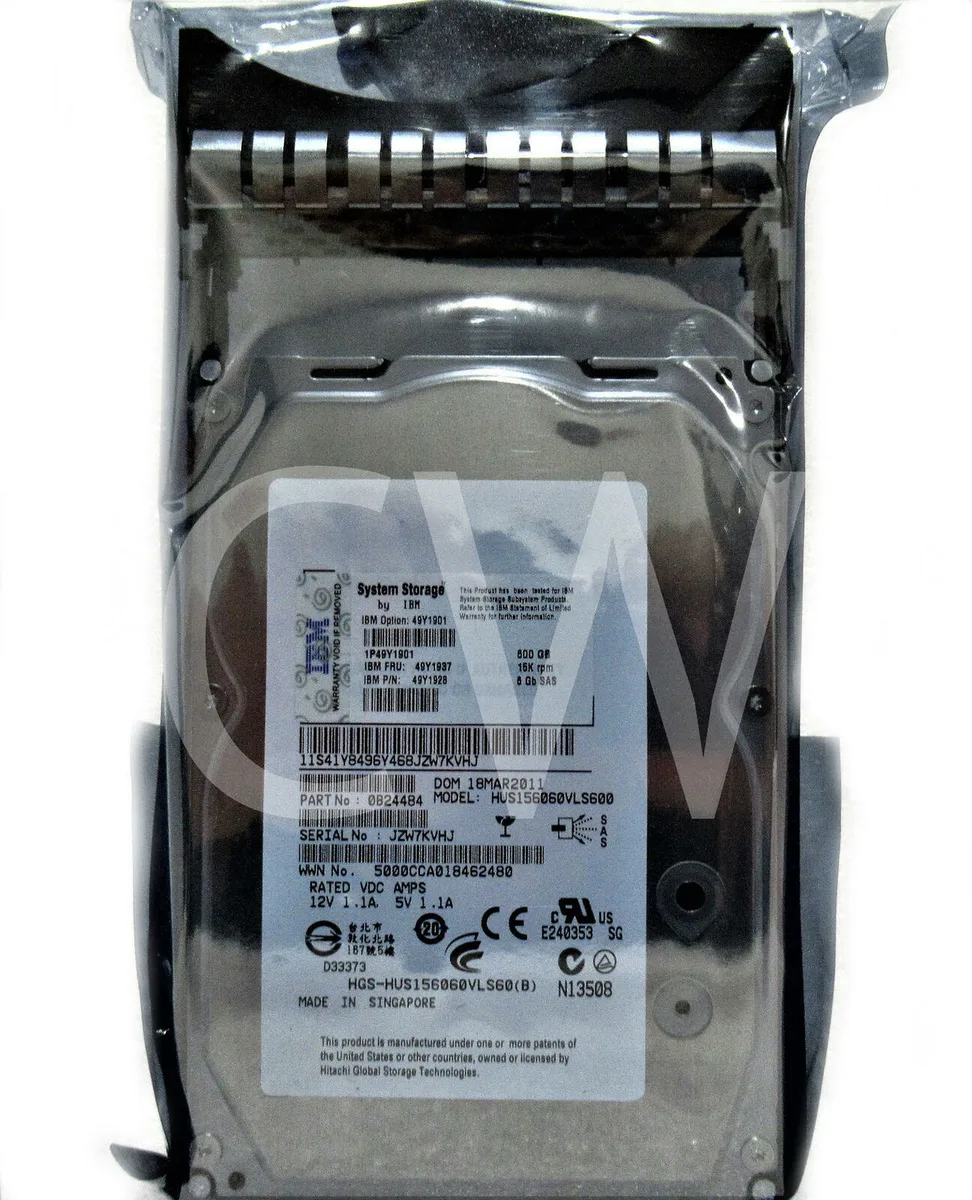 IBM IBM HUS156060VLS600 600 GB 15000 RPM 3.5" SAS HDD accessory — product photo