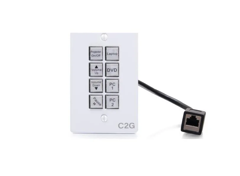 Cables To Go Cables To Go C2G50348 AV Controller Switch Plate 8 Buttons — product photo