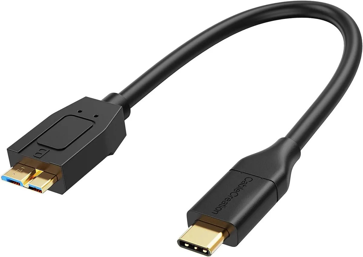 CableCreation CableCreation USB 3.1 C to Micro B Cable 10Gbps 0.3m 3-Pack — product photo
