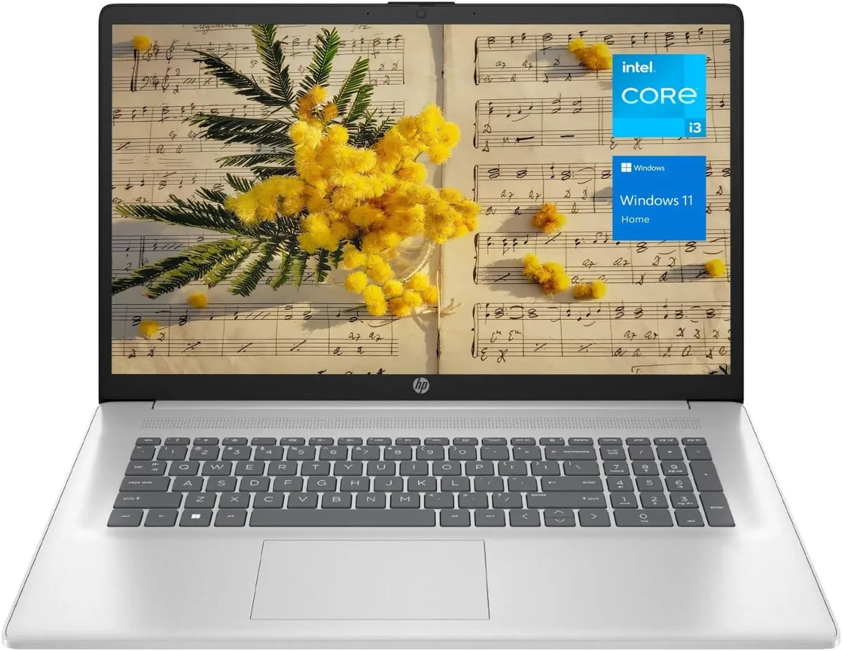 HP HP 17 laptop i3-1215U 16GB 512GB 17.3" FHD Windows 11 Pro Office 2021 Silver — product photo