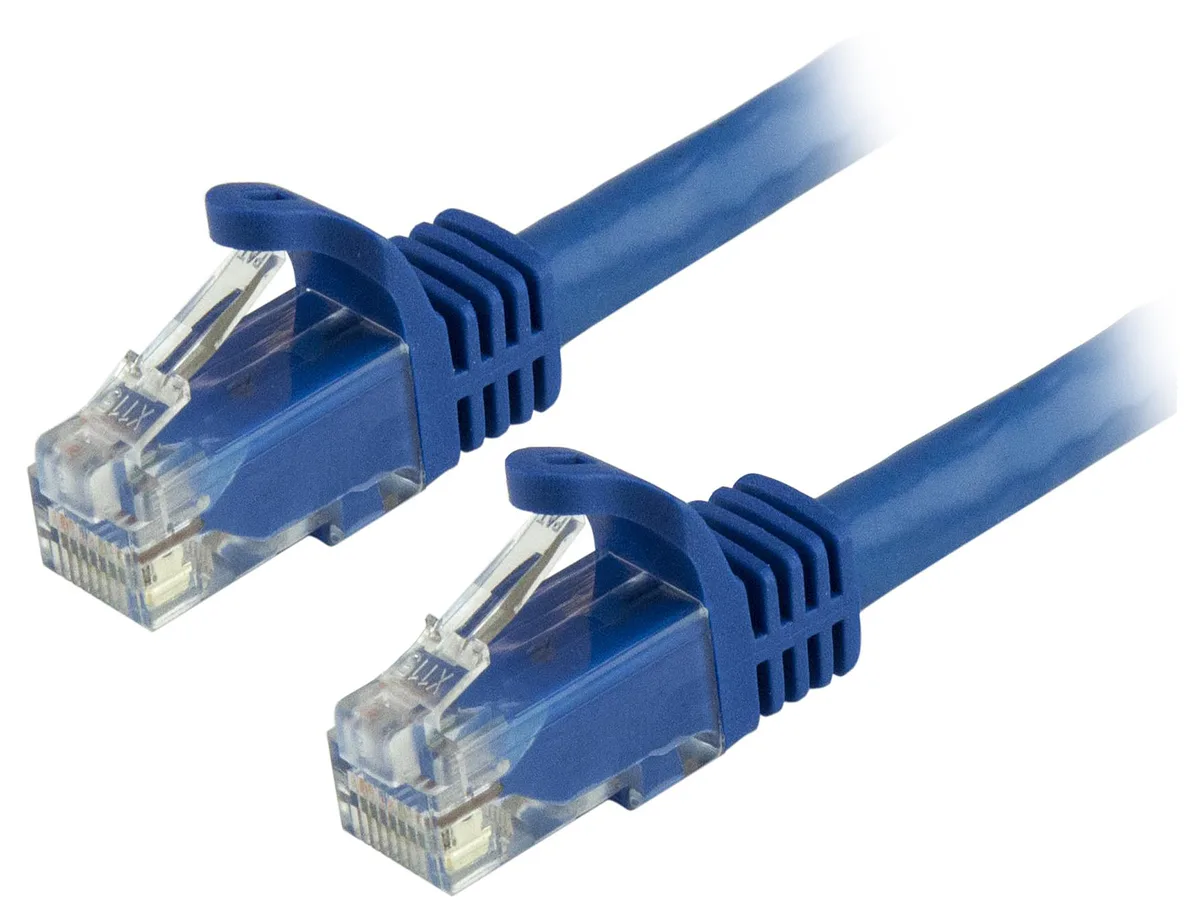 STARTECH STARTECH N6PATCH9BL network ethernet cable Cat6 9 ft blue snagless RJ45 24 AWG 500 MHz — product photo