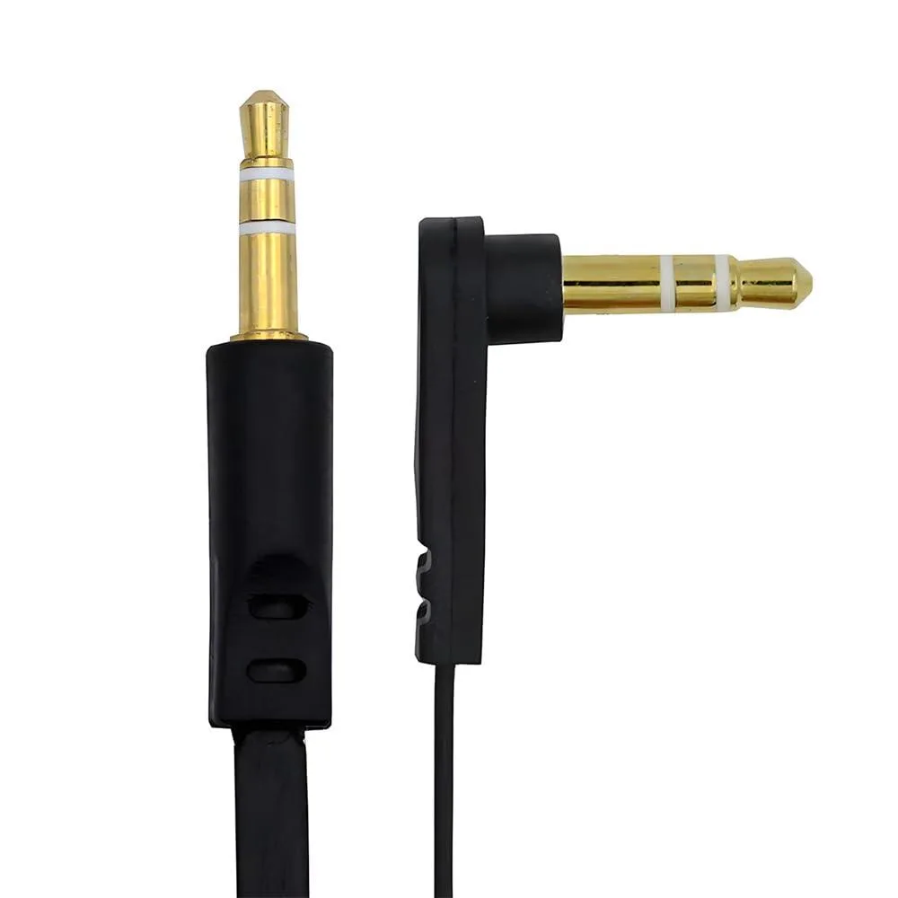 LORDWORLD LORDWORLD 3.5mm Male-to-Male AUX Cable 15cm 90° 24K Gold — product photo