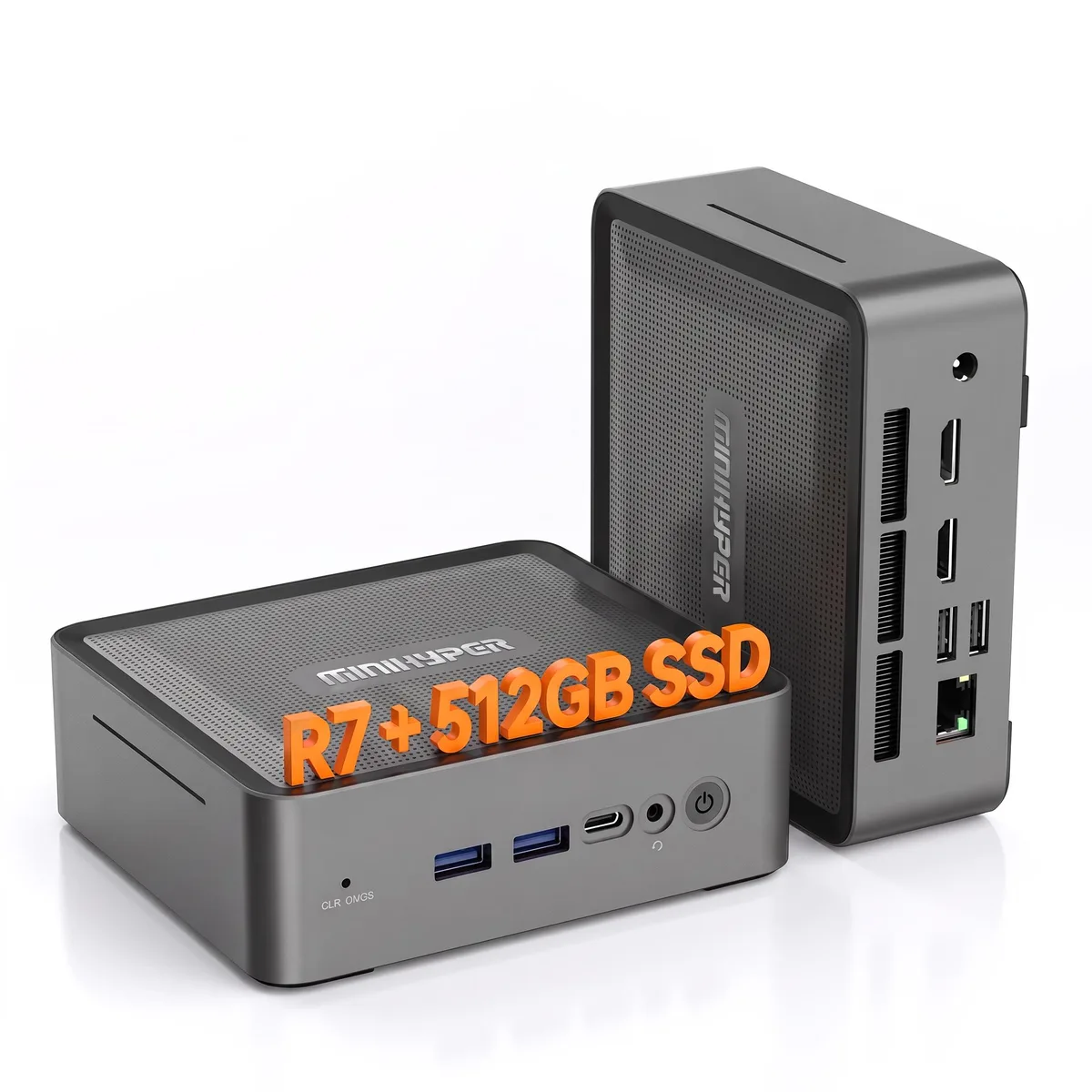 MINIHYPER MINIHYPER U58 Ryzen 7 5825U 8GB 512GB barebone mini PC — product photo