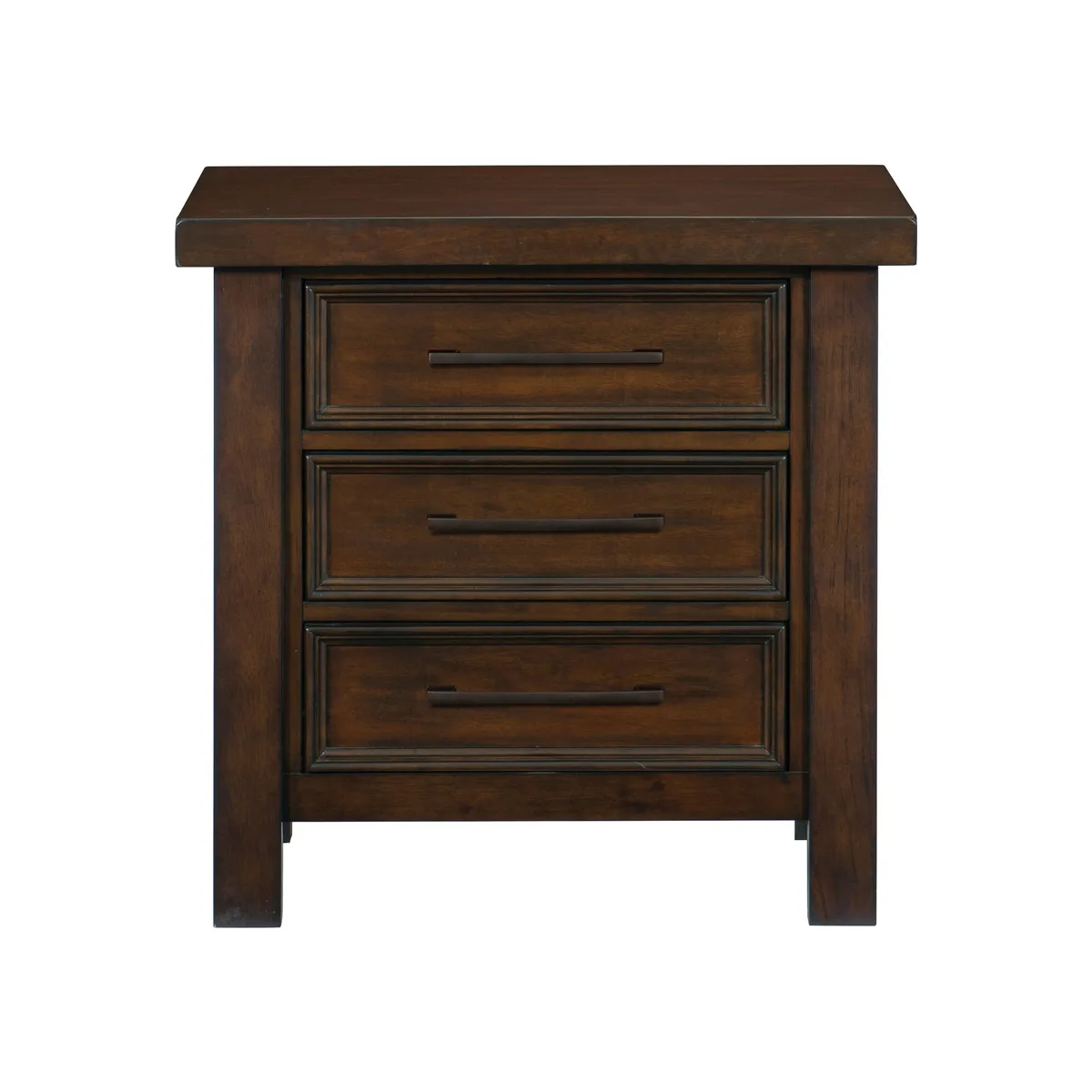 tuphen tuphen Nightstand 3-Drawer Brown Mango Veneer 28x17x28 — product photo