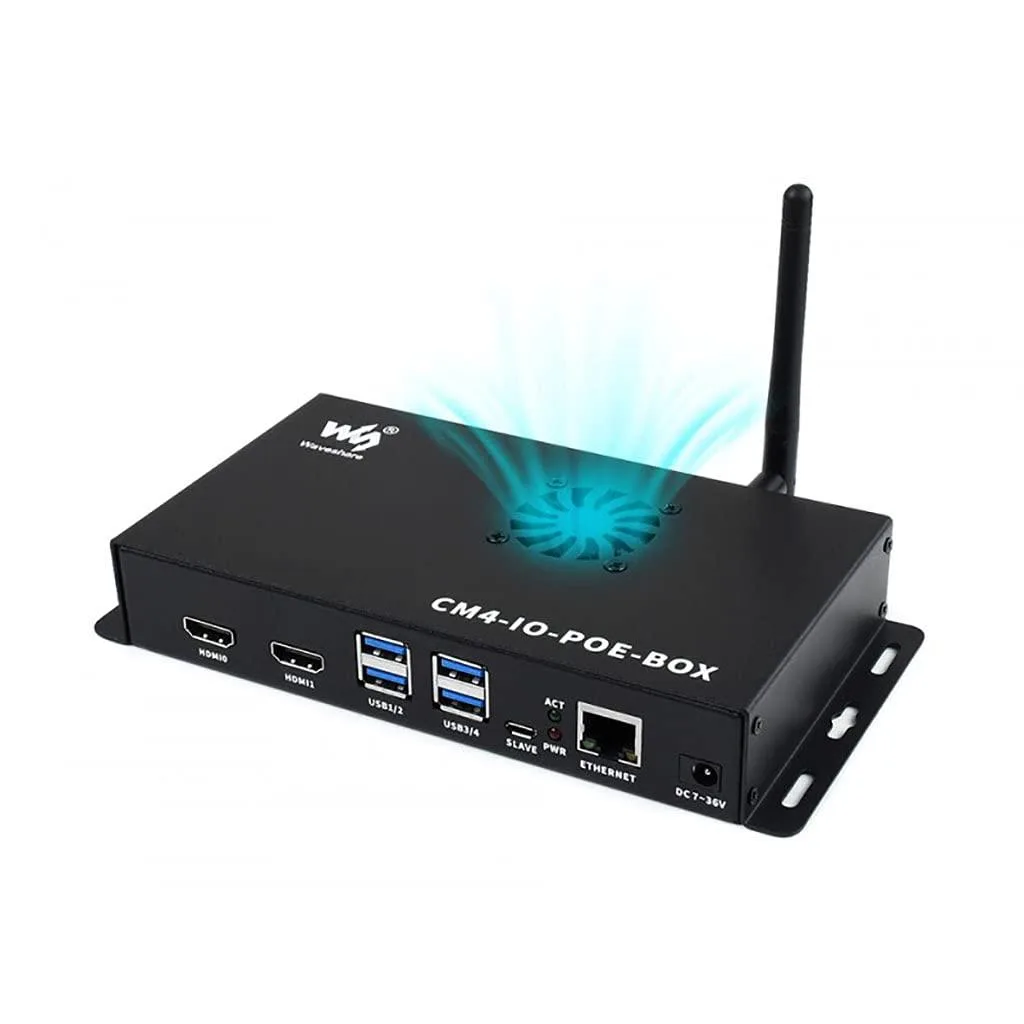 LORDWORLD LORDWORLD CM4 PoE Mini-Computer Metal Case Fan — product photo