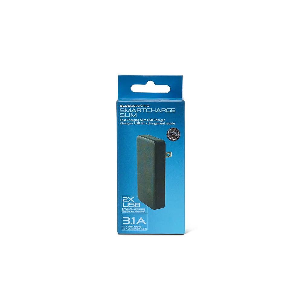 BlueDiamond BlueDiamond SmartCharge Slim 15.5W Dual USB Charger — product photo