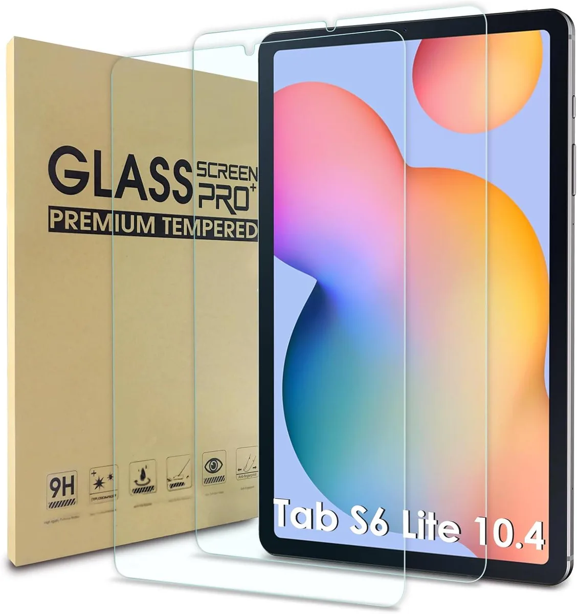 Leelbox Leelbox 2 Pack Screen Protector Samsung Galaxy Tab S6 Lite 10.4 2024 2022 2020 9H Tempered Glass — product photo