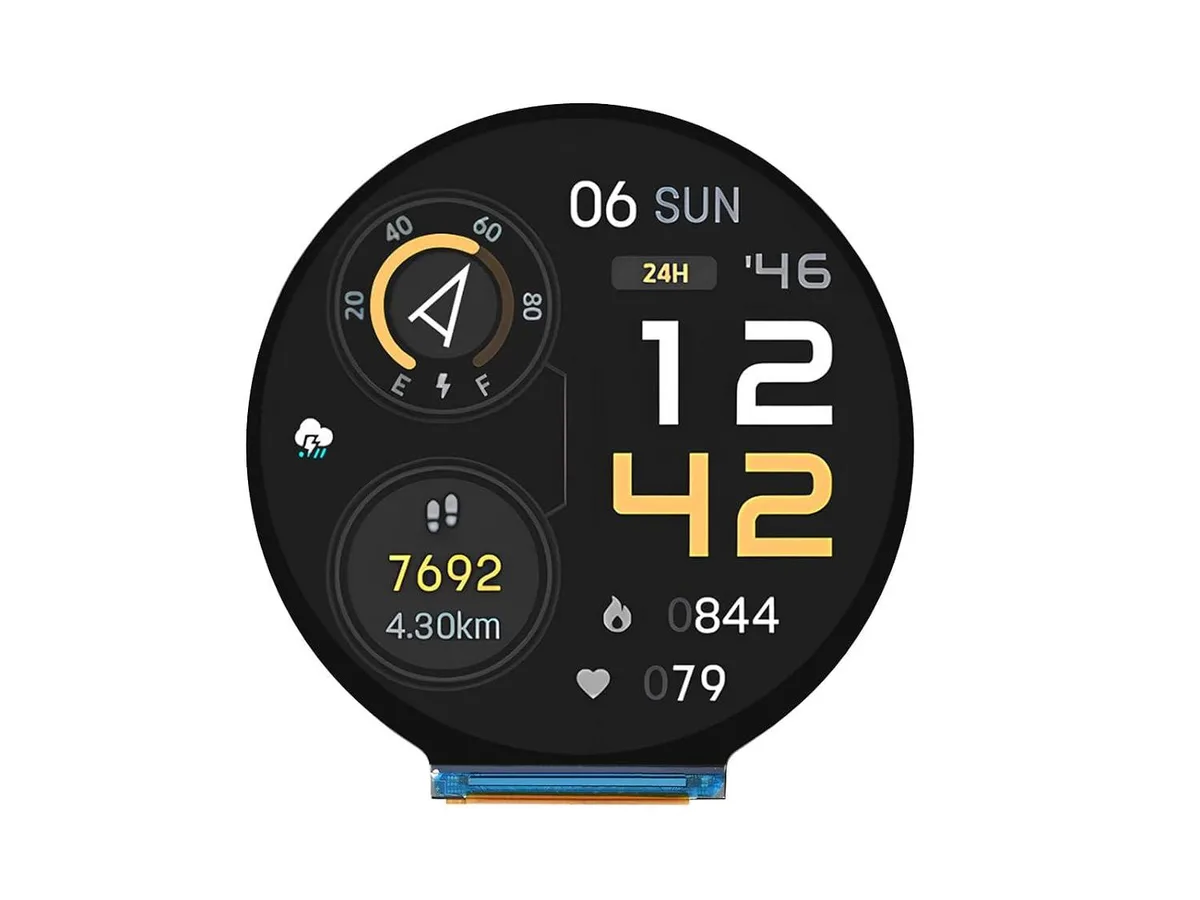 LORDWORLD LORDWORLD ESP32-S3 2.8" Round Display Development Board 480×480 — product photo