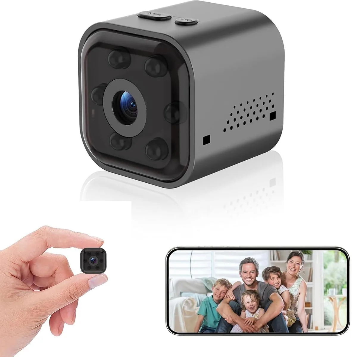 Clover 1080P HD Wireless Surveillance Camera 2.4G WiFi Battery Powered Night Vision Motion Detection — product photo