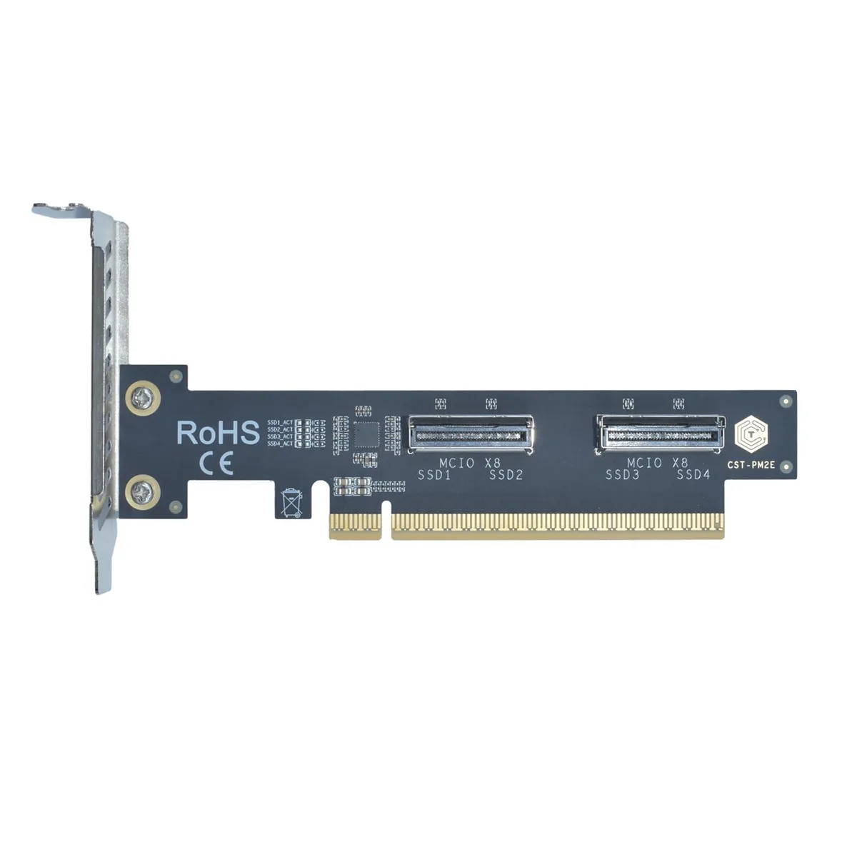 LetLinkSo LetLinkSo LLS-CD-1PC2MC-01 PCIe 5.0 x16 to 2 MCIO x8 Hard Drive Adapter — product photo