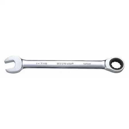 Westward 54PN41 combination wrench SAE 1-7/16 inch chrome alloy steel