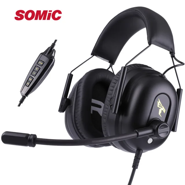 shenzhen tianxunda technology Co.,Ltd shenzhen tianxunda technology Co.,Ltd SOMIC G936 USB 7.1 Black headset — product photo
