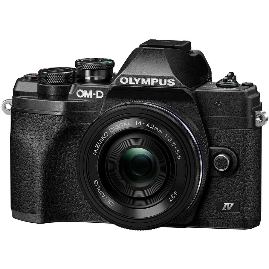 Olympus America Inc. Olympus America Inc. V207132BU000 OM-D E-M10 Mark IV 20.3MP compact mirrorless camera (Black) — product photo