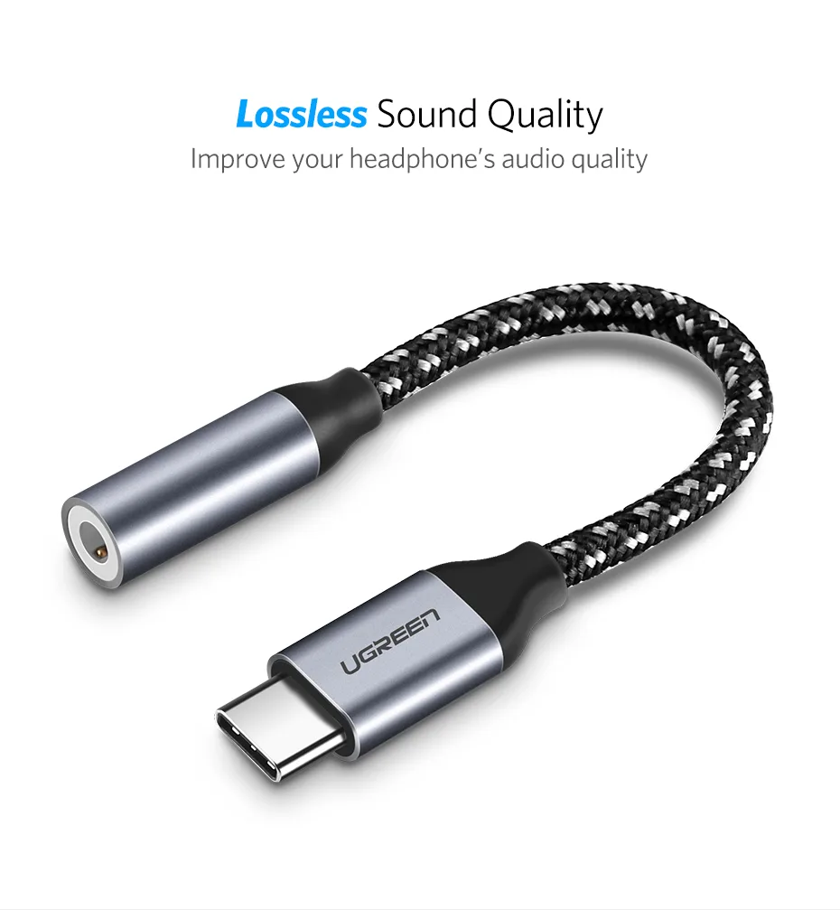 TeKit TeKit USB-C to 3.5 mm Audio Adapter Cable 2 ft 30632 — product photo