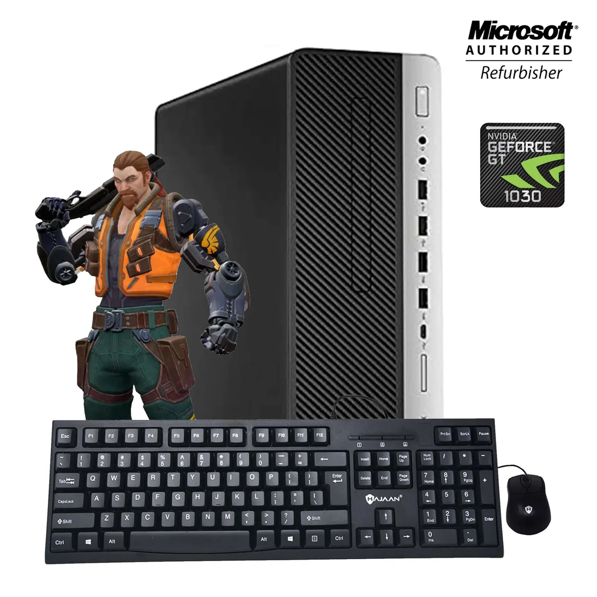 HP HP EliteDesk 800 G3 SFF i7-6700 8GB 1TB SSD GT 1030 gaming PC — product photo