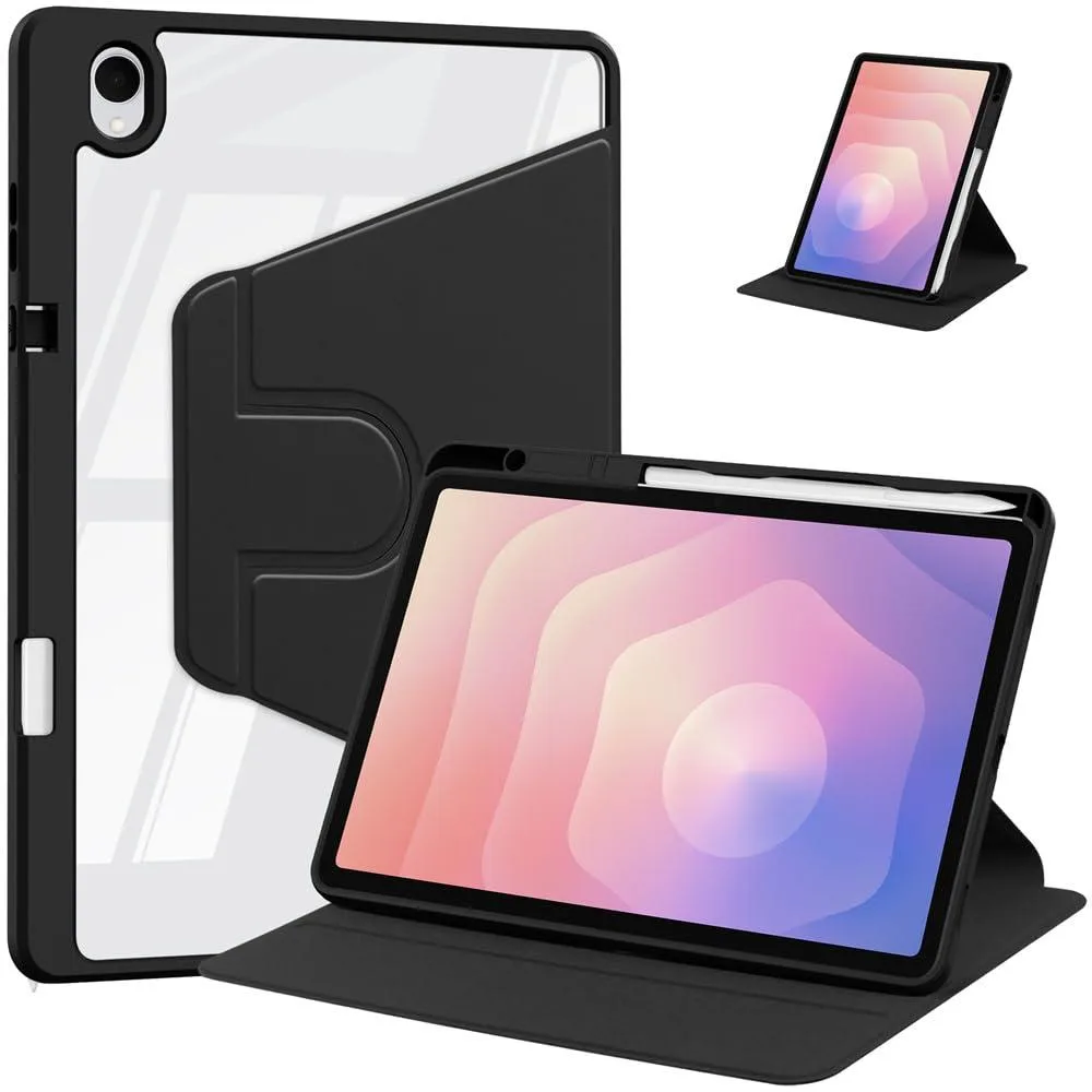 Timoom Timoom 360° Rotating Clear Case with Pencil Holder Galaxy Tab S11 11" Black — product photo
