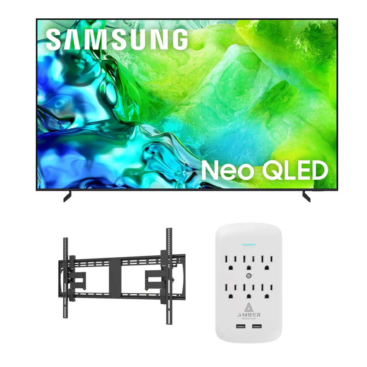 SAMSUNG SAMSUNG QN100QN80HFXZA 100" Neo QLED 4K 144Hz TV with XXL-TILT-EXTENSION and 6-OUTLET-SURGE — product photo
