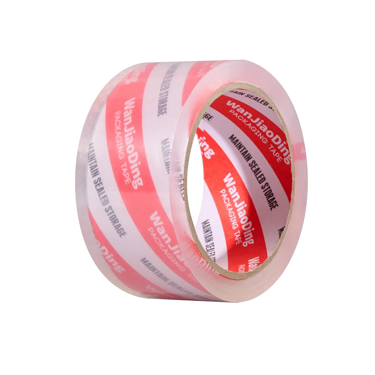 Clear packing tape refill roll on a three-inch core