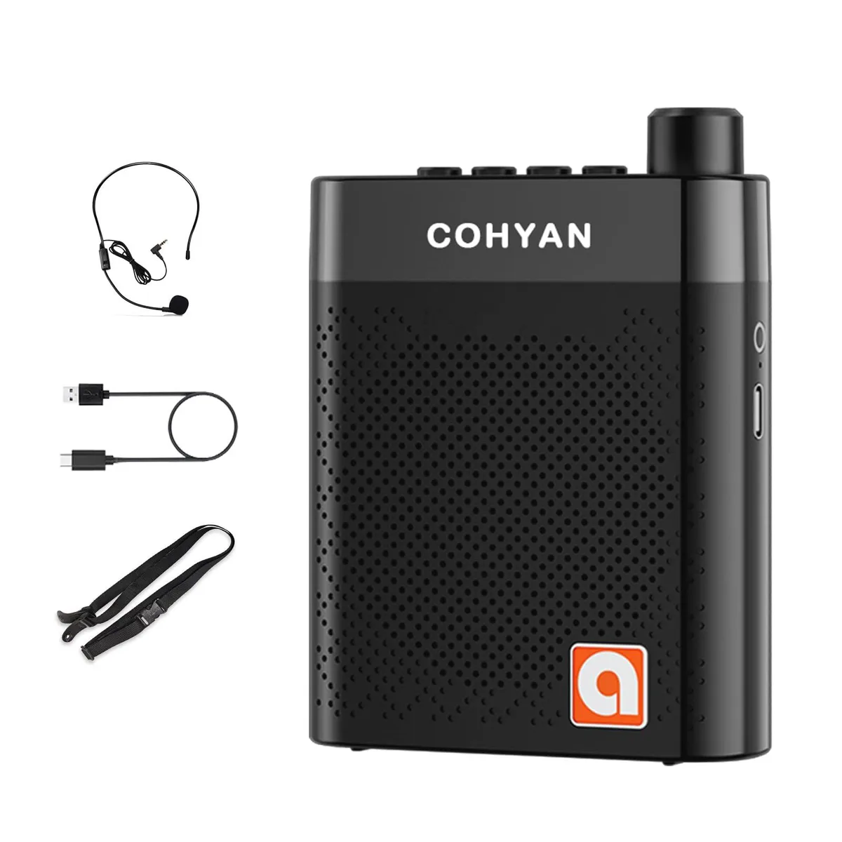 Pyle K3 Portable Voice Amplifier 10W Pure Black — product photo