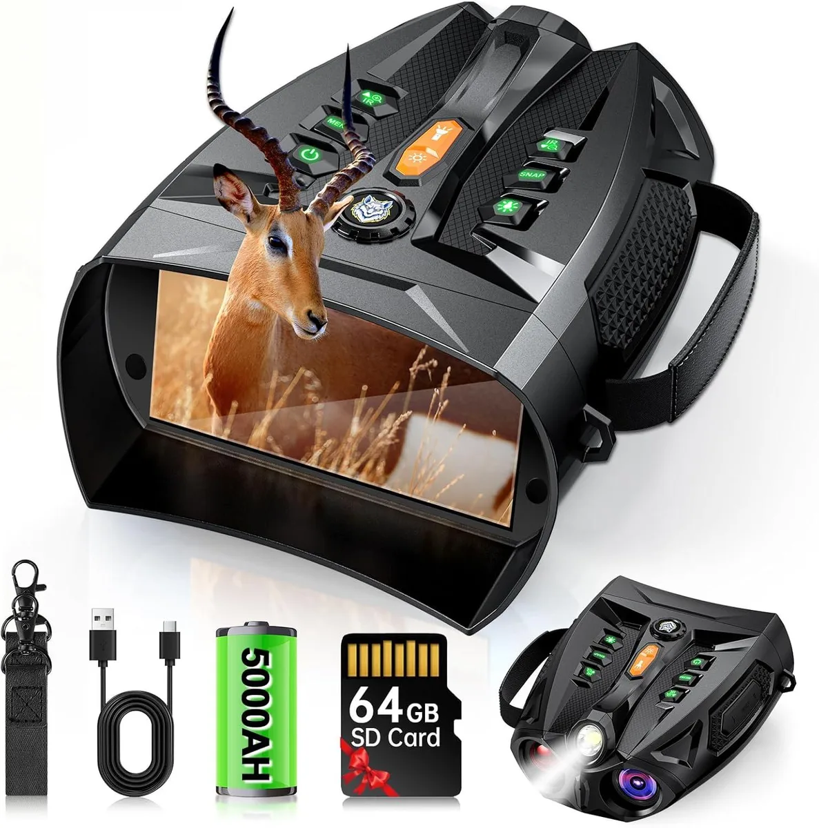 BFKK BFKK 4K Night Vision Binoculars 10X 4.0" 5000mAh 64GB — product photo