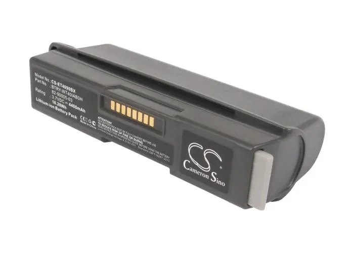 Rectangular Cameron Sino replacement battery, dark casing with label, fits WT4000 series