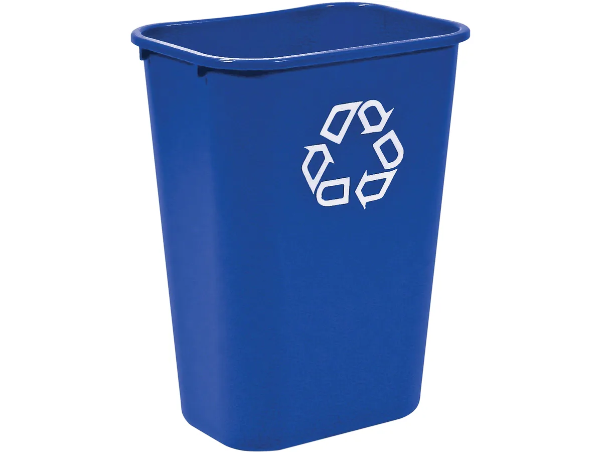 Rubbermaid Commercial Rubbermaid Commercial 295773BLUECT 10.31 gal Blue Deskside Recycling Container 12 Pack — product photo