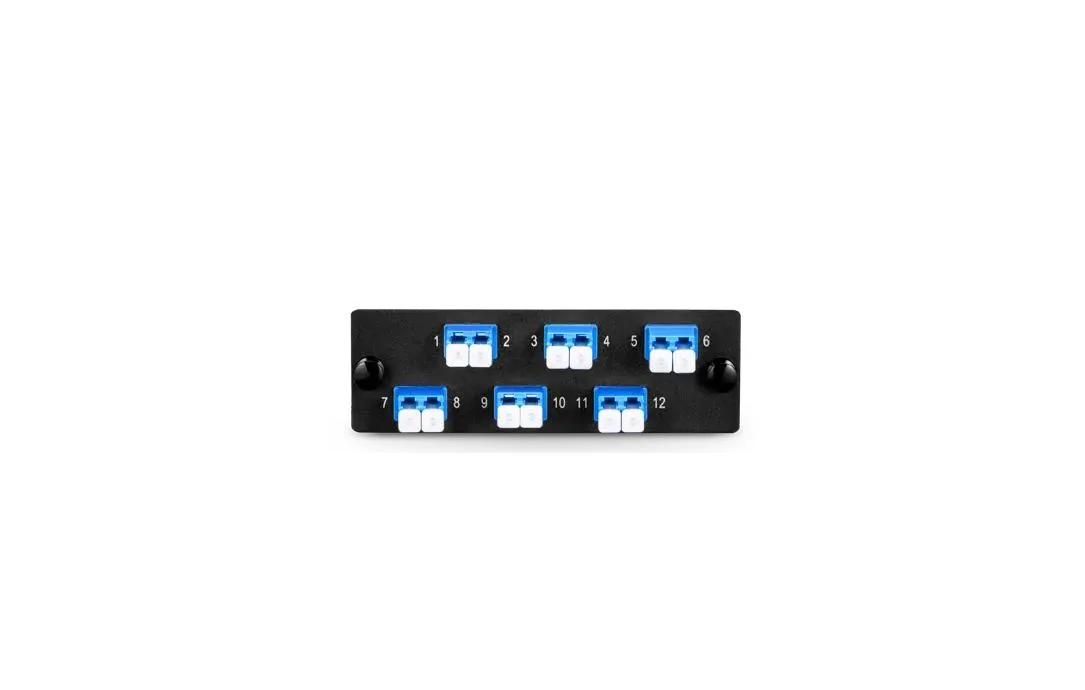 Other Electricities Other Electricities Fiber Adapter Panel 6 LC Duplex 12 Ports 109x35x44mm — product photo