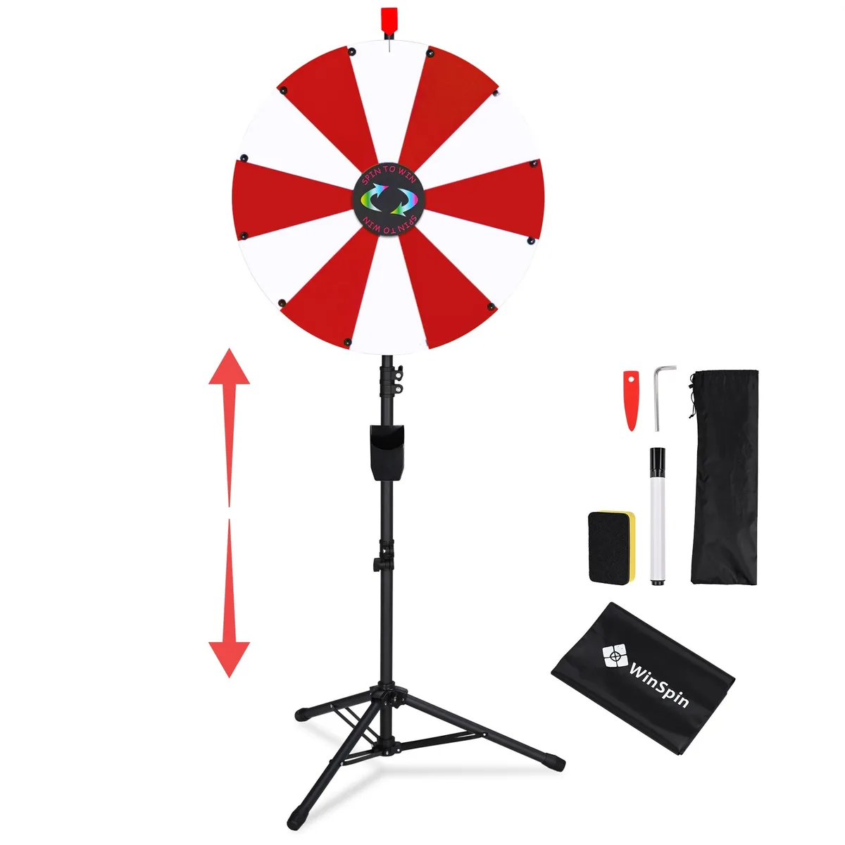 Yescom USA, Inc. Yescom USA, Inc. 35WSPPAR018-TP-RW 24" 12-Slot Prize Wheel Supply — product photo