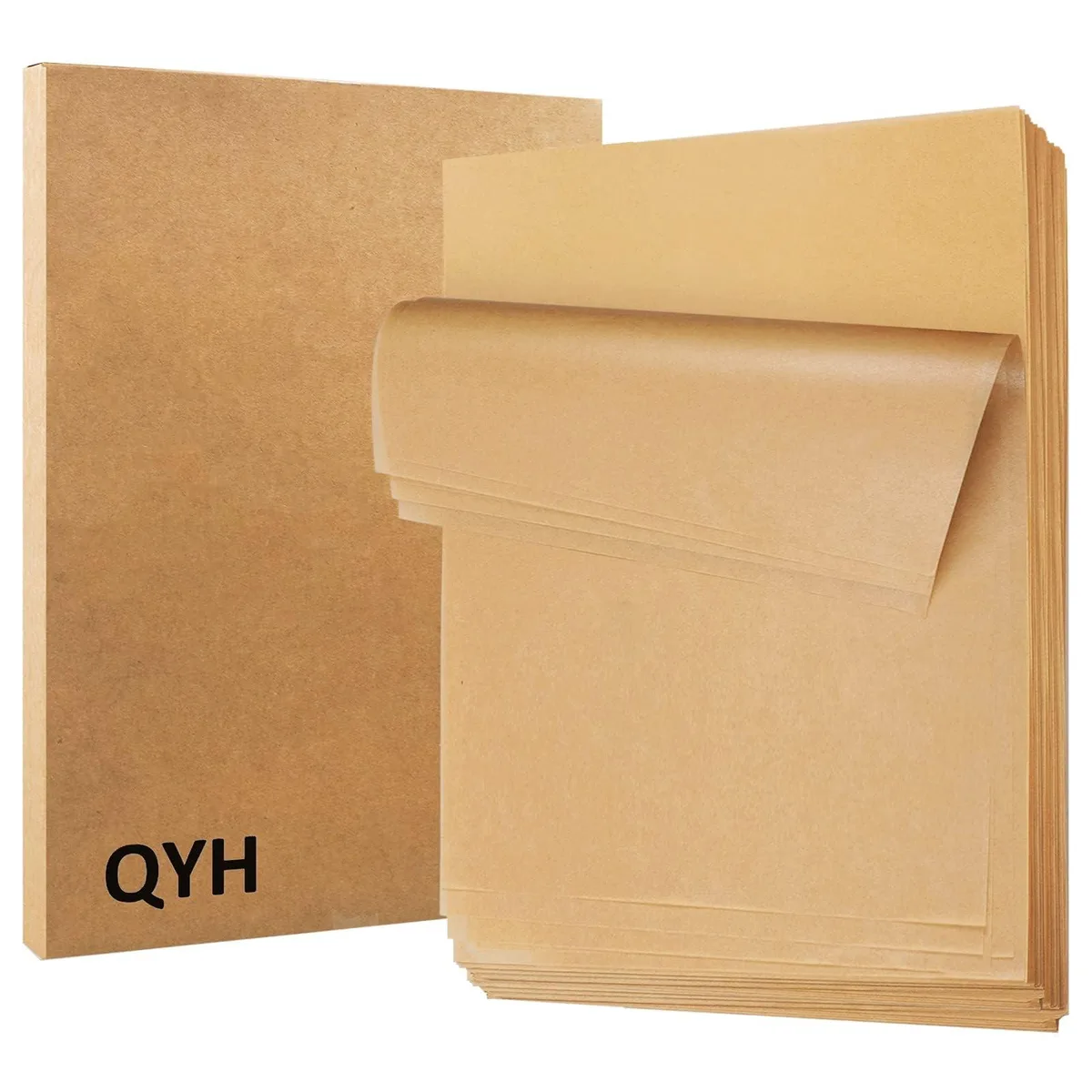  QYH T230 Unbleached Precut Parchment Paper 300 Sheets 8x12 Inches — product photo
