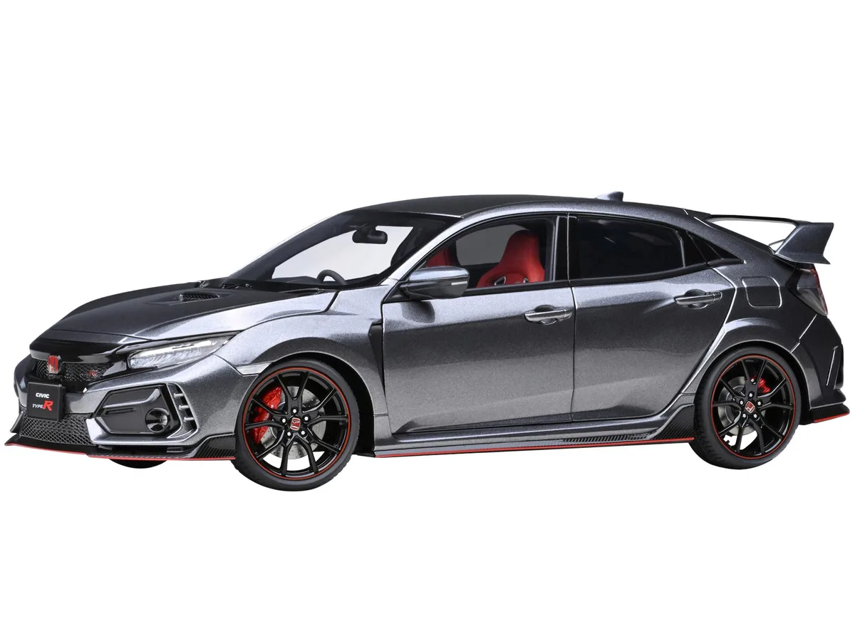 Autoart Autoart 2021 Honda Civic Type R FK8 RHD Polished Metal Gray Metallic 1/18 hobby collectible — product photo