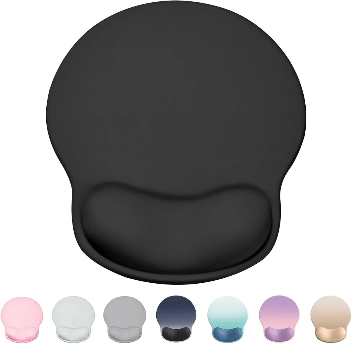 BAOFENG BAOFENG Ergonomic Mouse Pad with Wrist Rest (10.6 x 9 x 1.18) Black — product photo