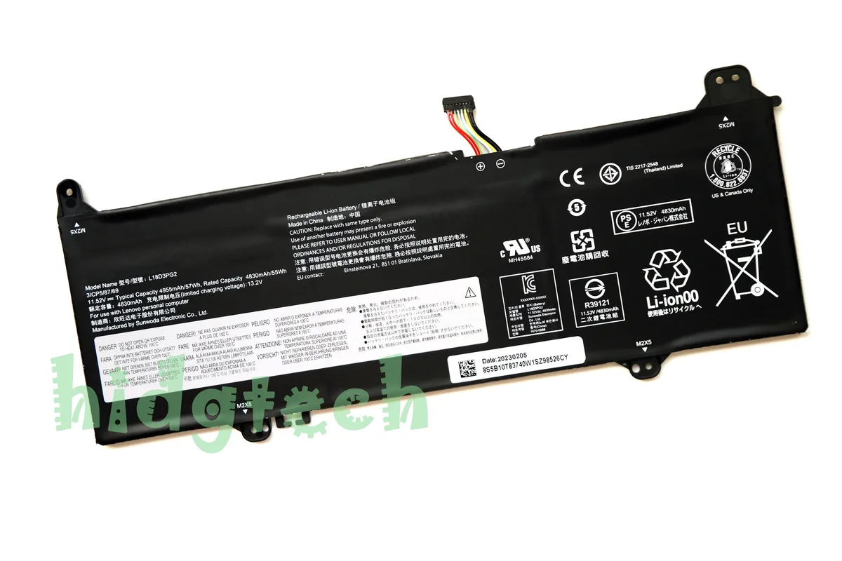 Beisite Beisite L18M3PG2 L18L3PG2 L18D3PG2 11.52V 57Wh laptop battery — product photo
