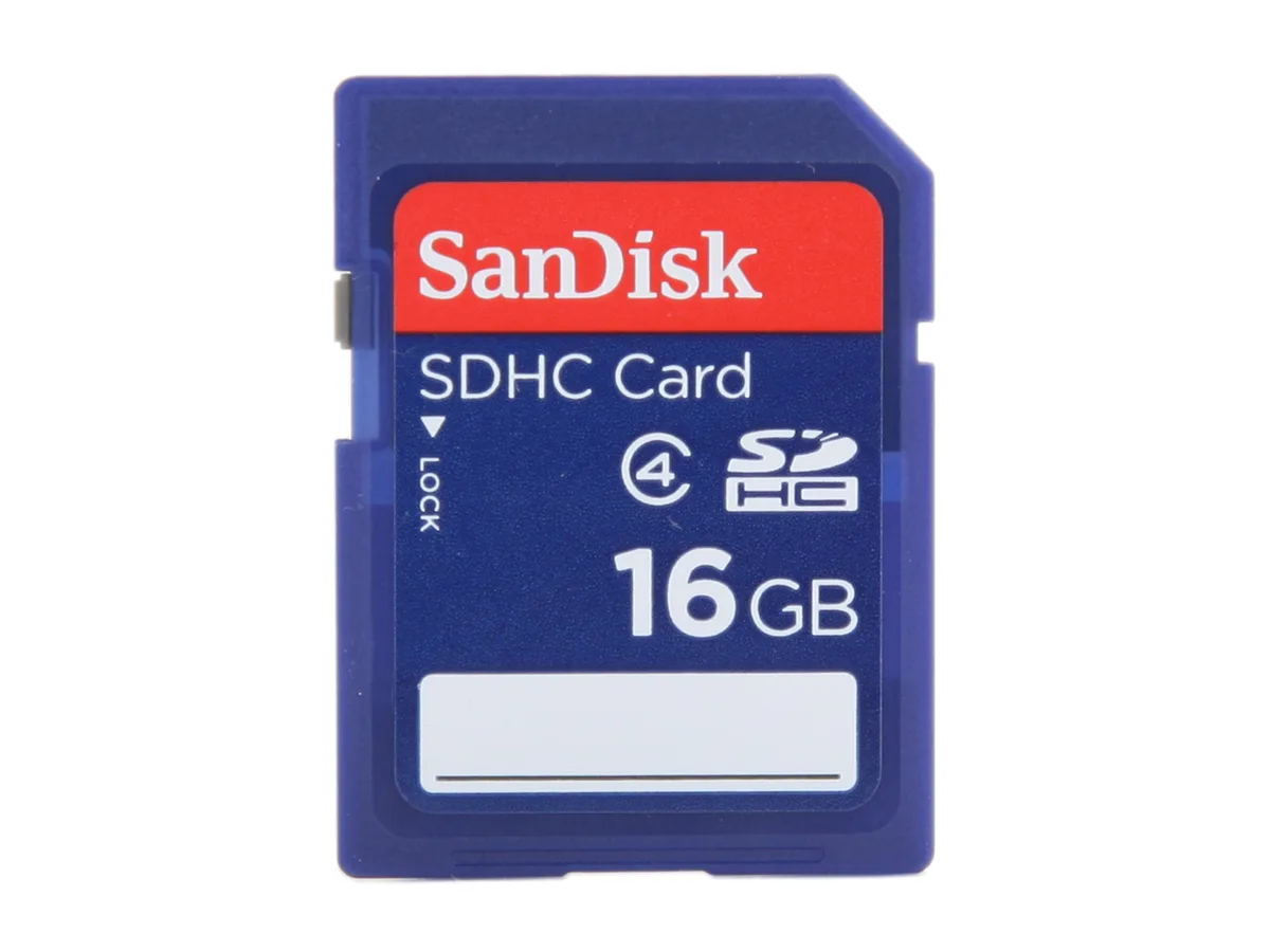 SanDisk SanDisk SDSDB-016G-B35 16GB SDHC memory card — product photo