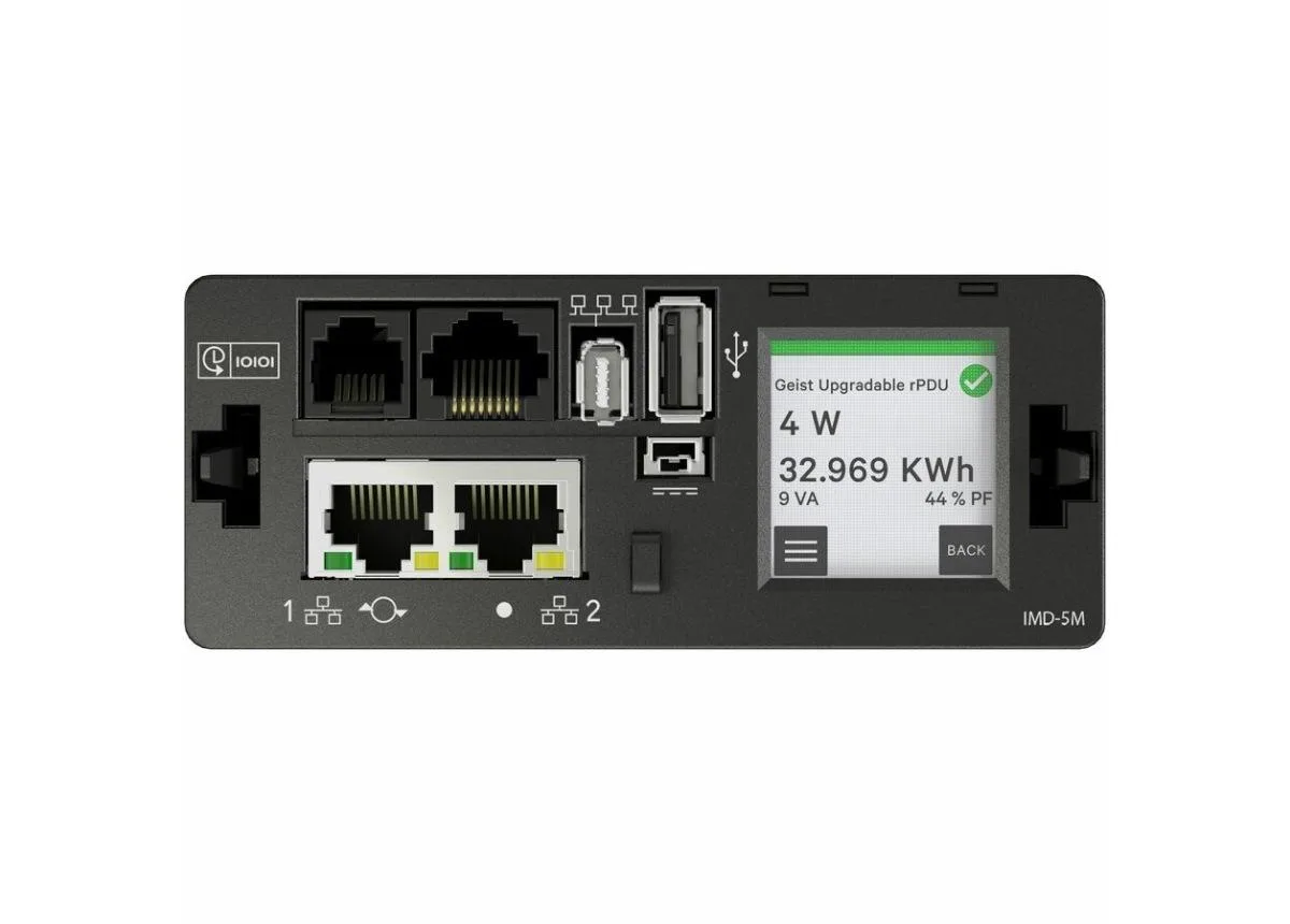 Vertiv Vertiv VP5N31A1 Switched Rack PDU 1U 12 C13/C19 30A 208V 4.9kW 10ft Cord — product photo