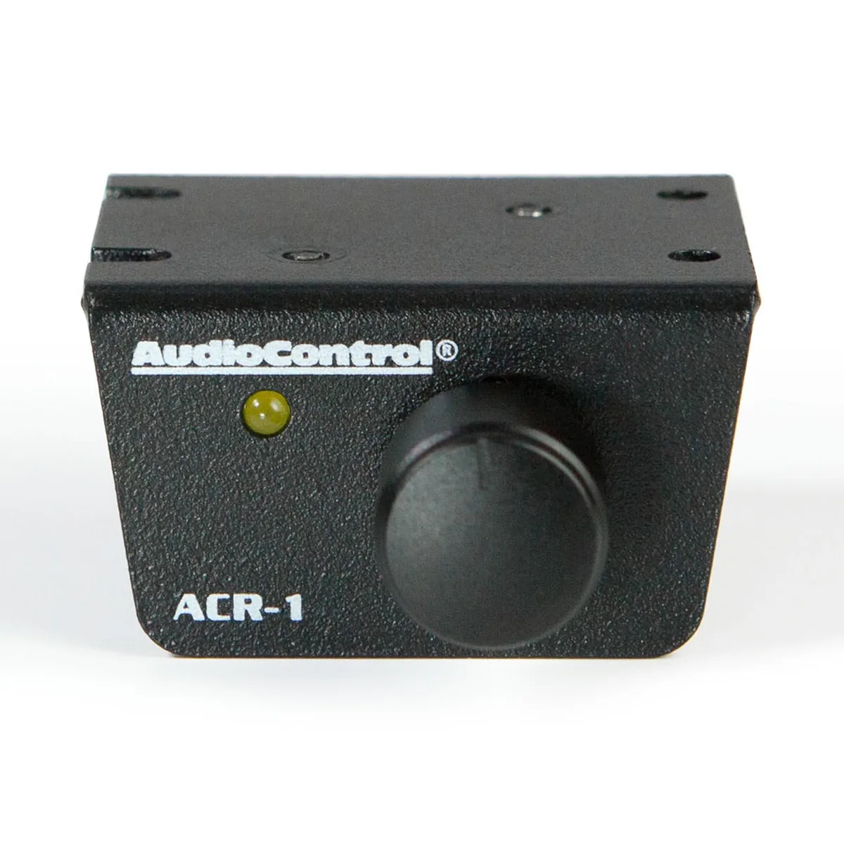 Compact rectangular dash remote with matte black finish, rotary knob, and 20 foot cable