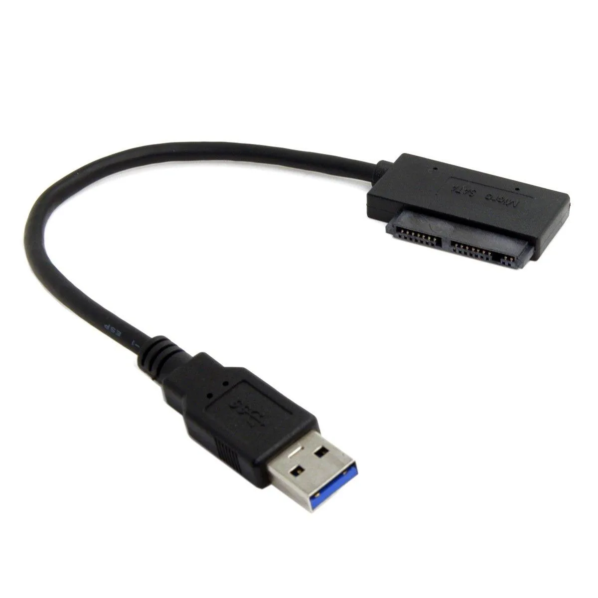 Fervit Fervit USB 3.0 to Micro SATA 7+9 16 Pin 1.8" 90 Degree Angled Adapter Cable 10cm — product photo