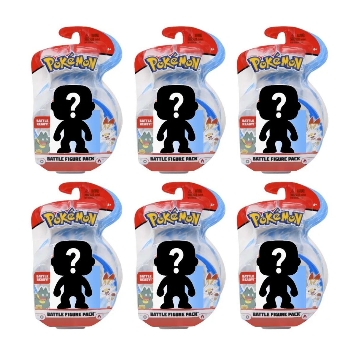 Pokemon Pokemon Battle Figures Mystery Random Assortment Pack of 6 — product photo
