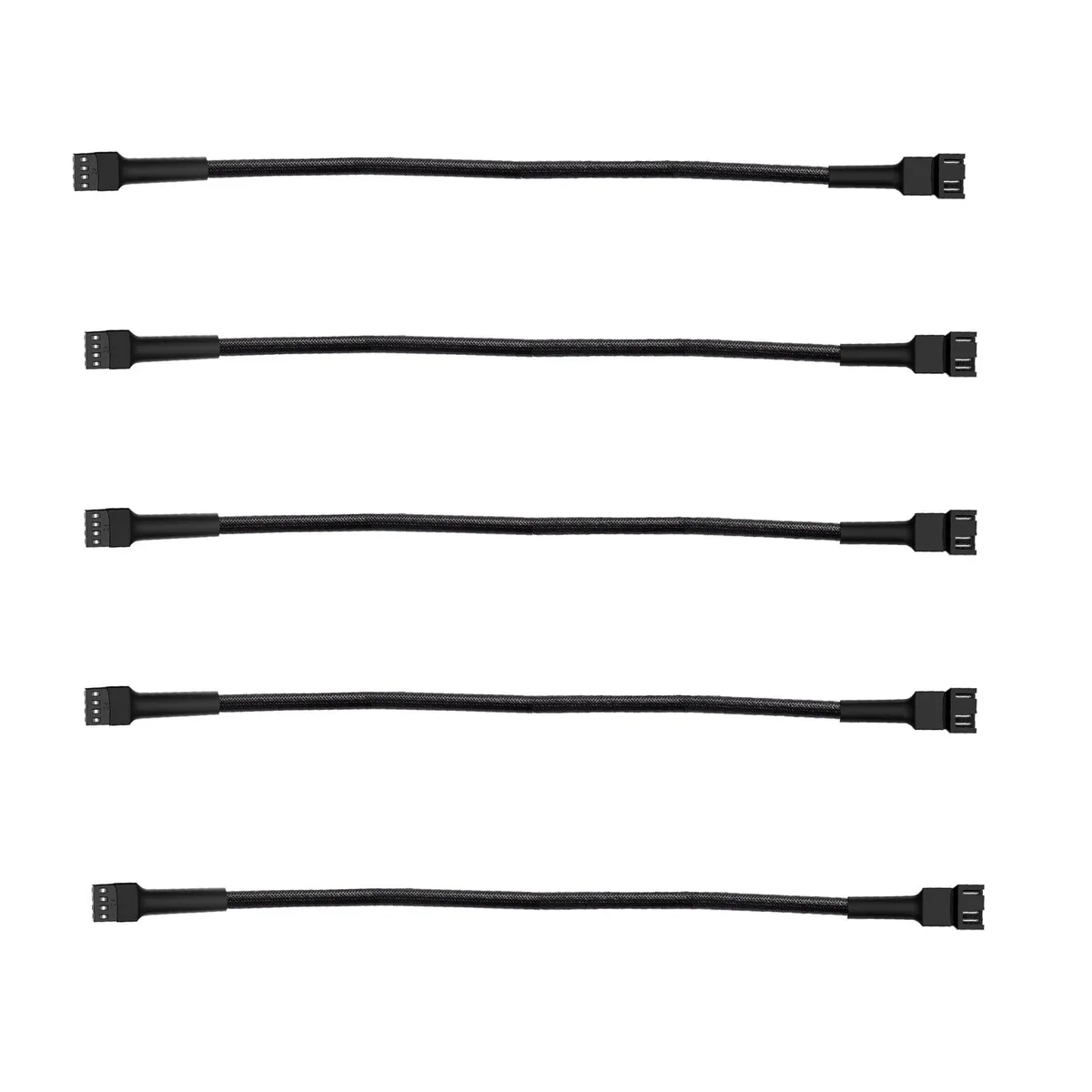  skineat 4-pin PWM Fan Extension Cable 12" 30cm 5 Pack — product photo