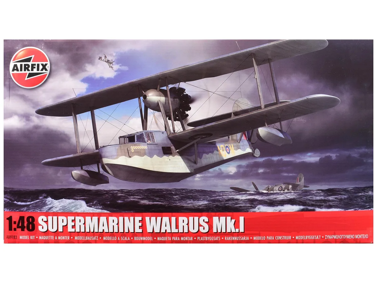 Airfix Airfix Supermarine Walrus Mk.I 1/48 Model Kit 157 Parts 3 Schemes — product photo