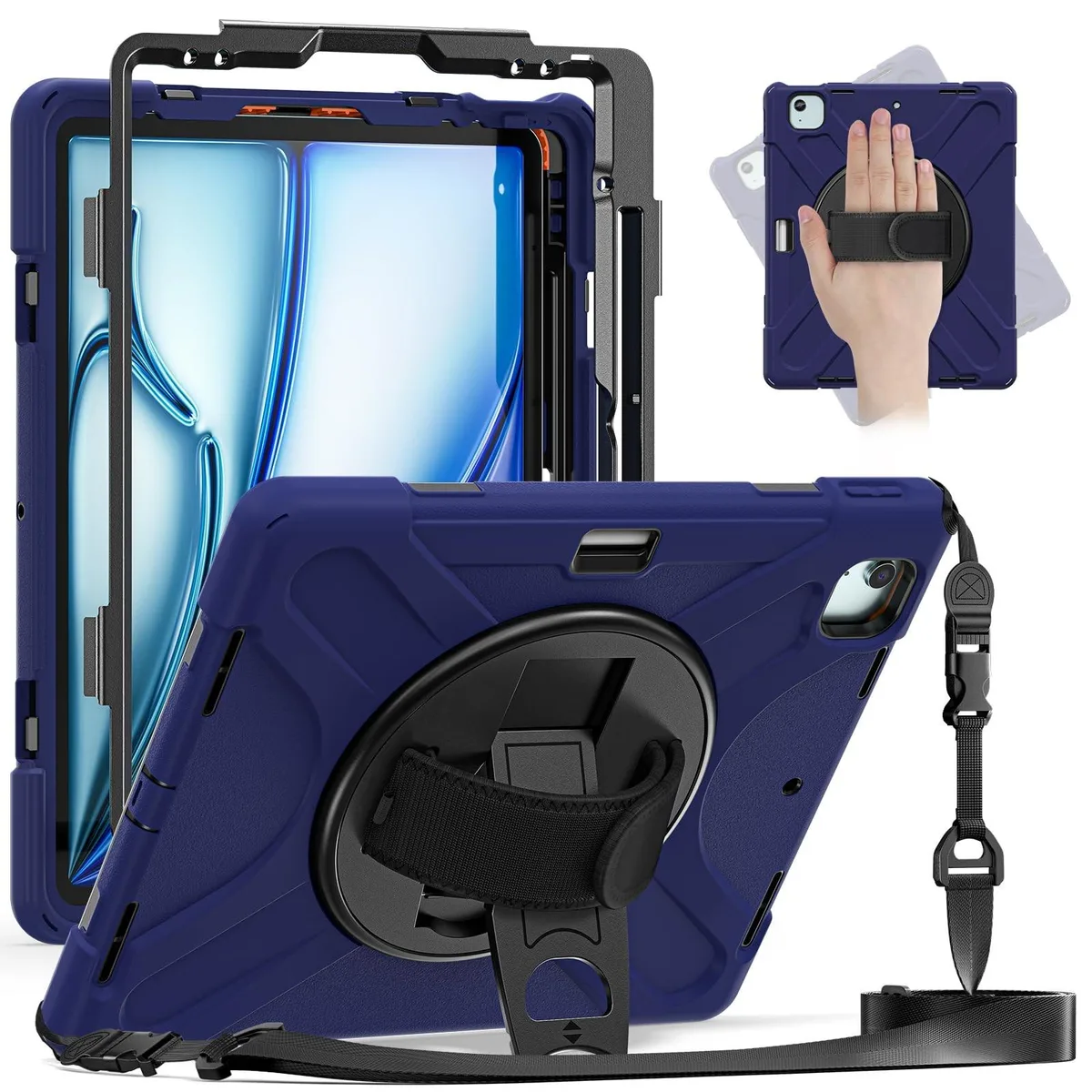 BoYata BoYata Rugged Case for iPad Air 13 M2 2024 &amp; iPad Pro 12.9 Navy — product photo