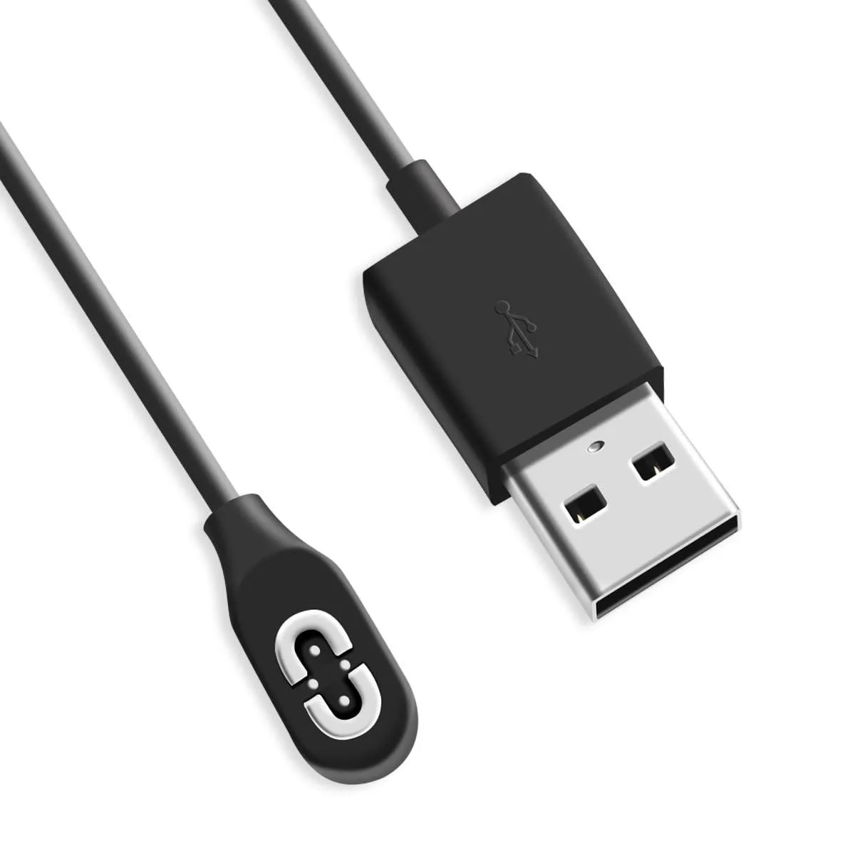 Black 1m USB-A charging cable with proprietary 4-pin connector for Shokz OpenSwim Pro S710 headphones