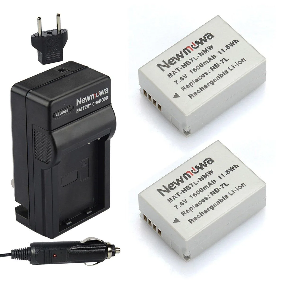  Accessory Power NB-7L 1600mAh 2-Pack Kit with Charger — product photo